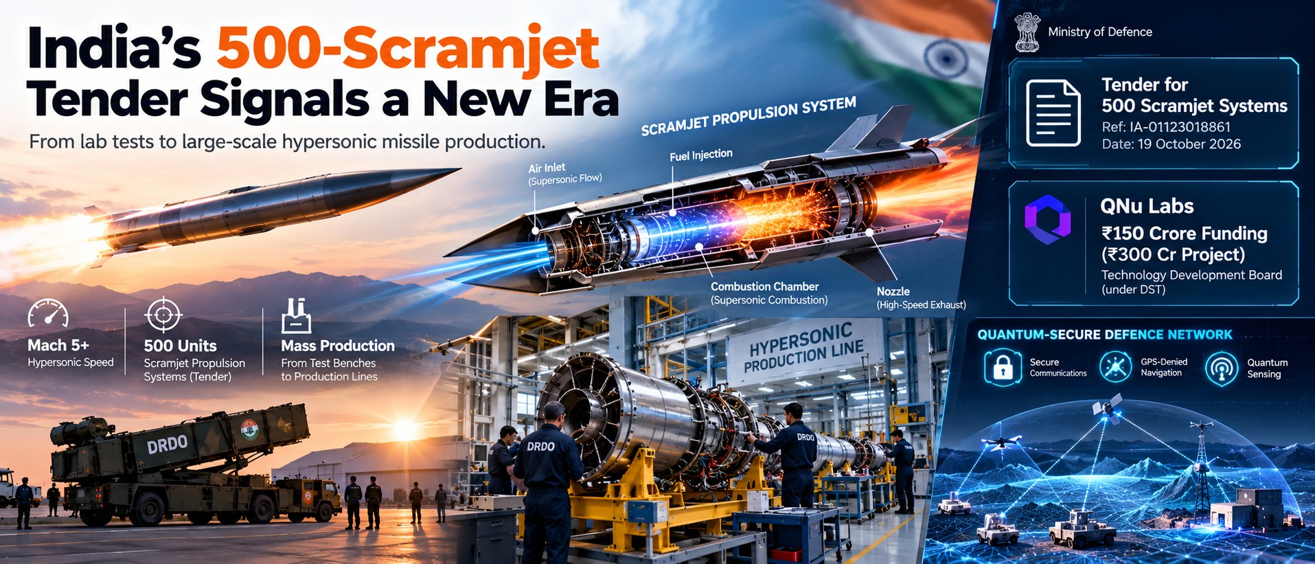Hypersonic Industrialization: Why India's 500-Scramjet Tender Changes the Missile Math in 2026