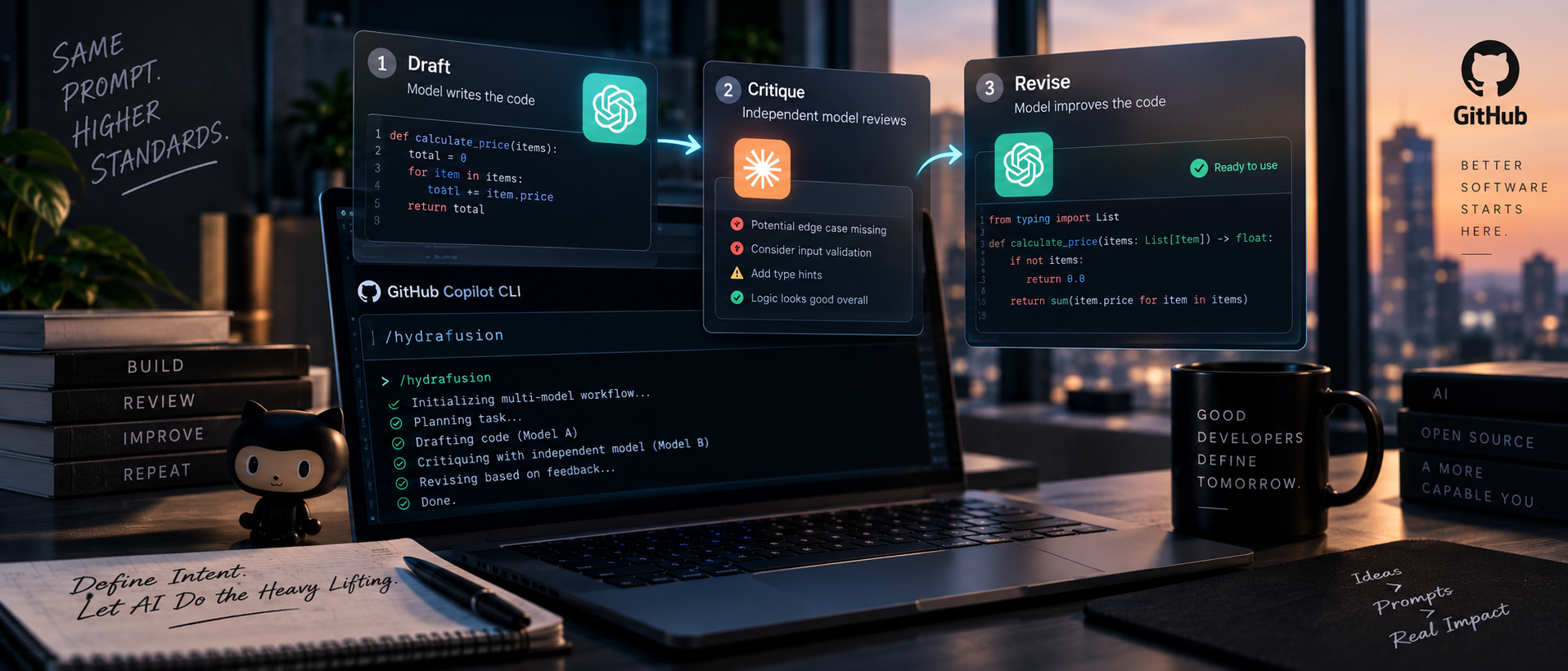 GitHub's New Coding Agent Grades Its Own Homework — And It's a Preview of Where "Writing Code" Is Headed