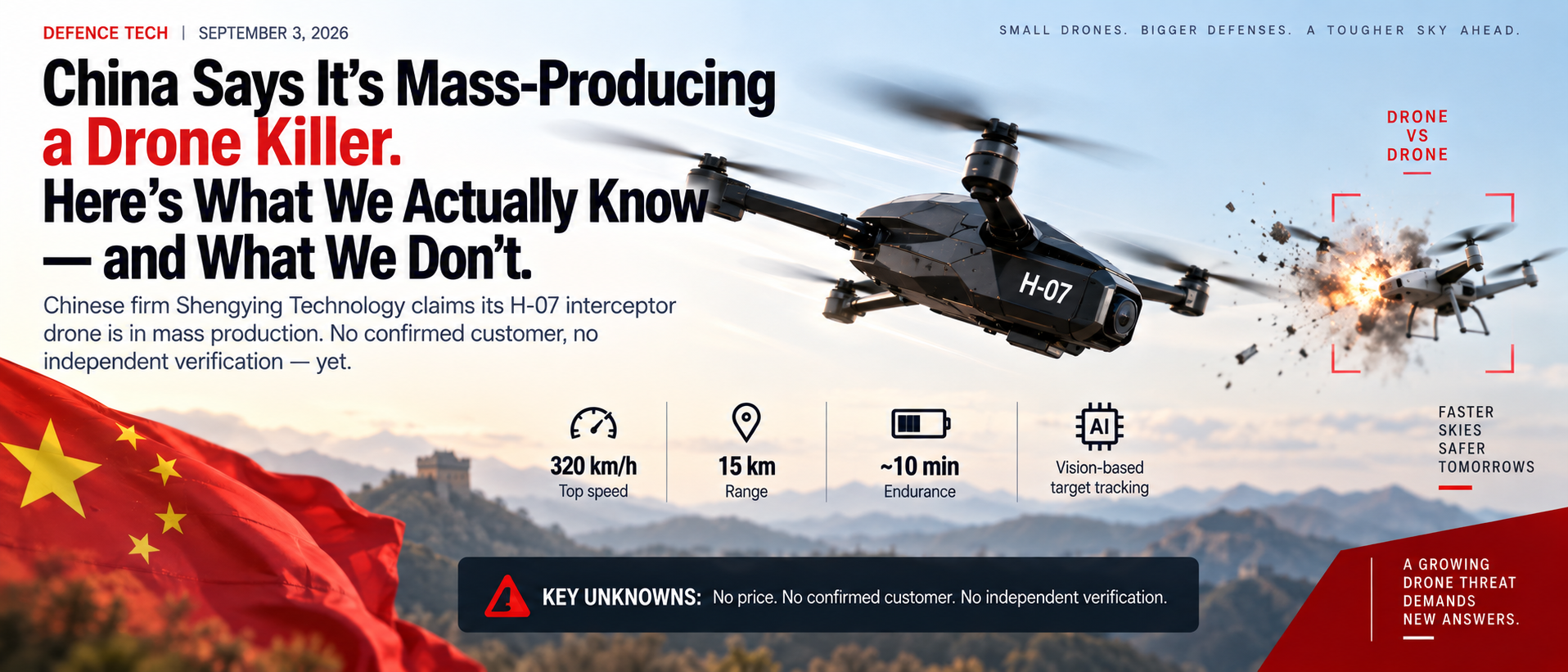 China Says It's Mass-Producing a Drone Killer. Here's What We Actually Know — and What We Don't.