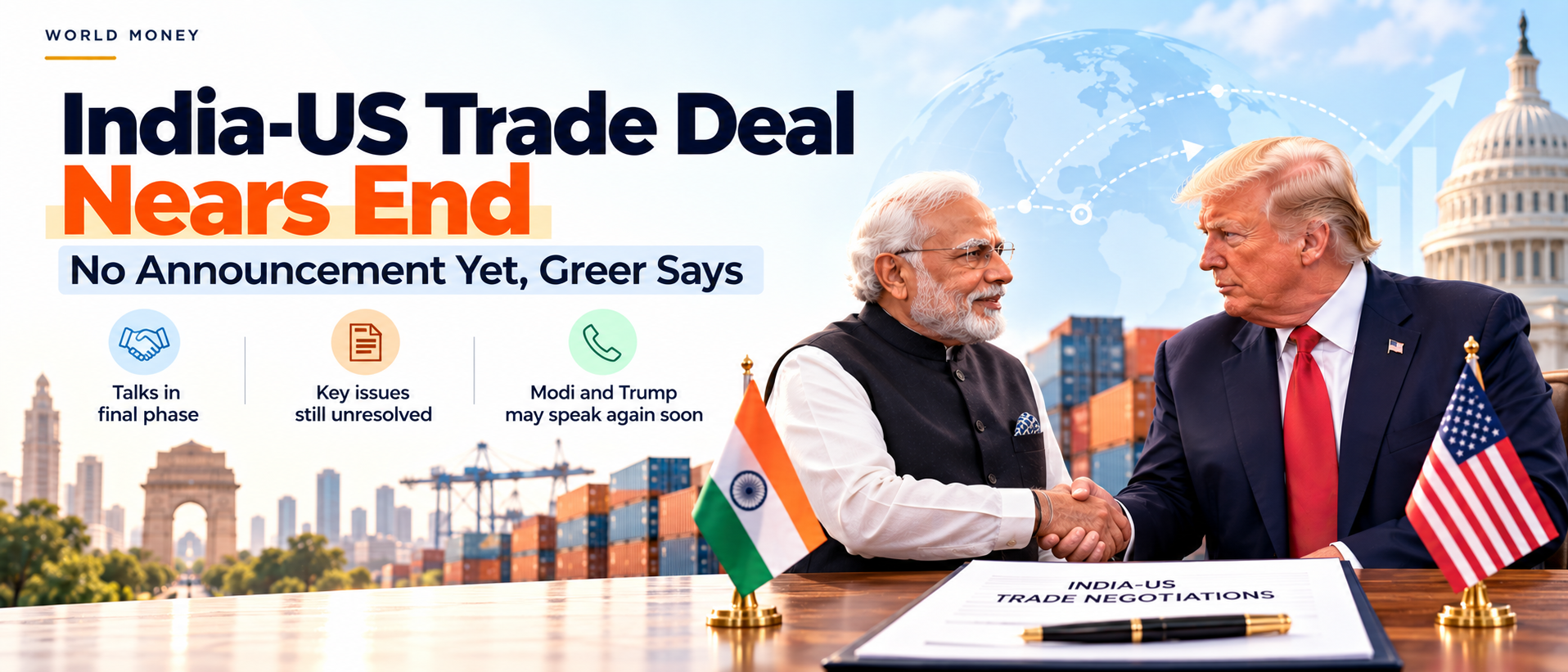 India-US Trade Deal Nears End: No Announcement Yet, Greer Says