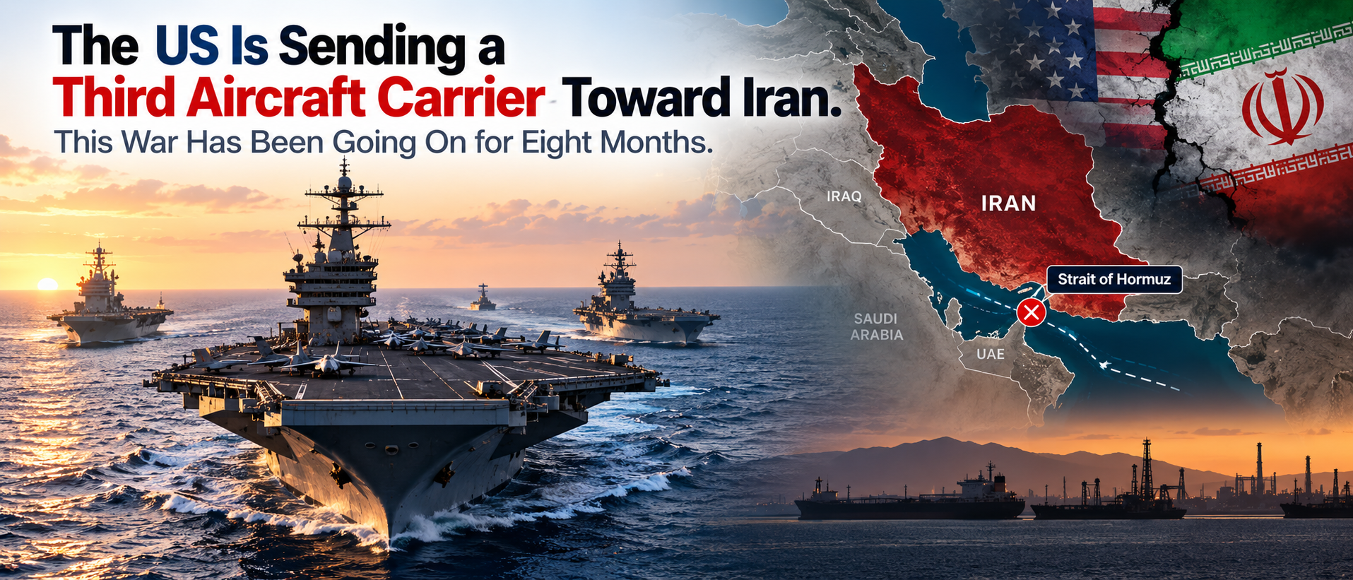 The US Is Sending a Third Aircraft Carrier Toward Iran. This War Has Been Going On for Eight Months.