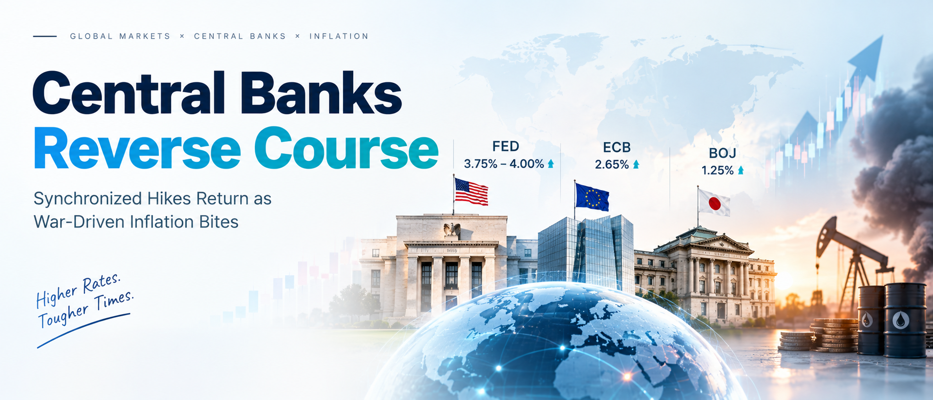 Central Banks Reverse Course: Hikes Return as Iran War Fuels Inflation
