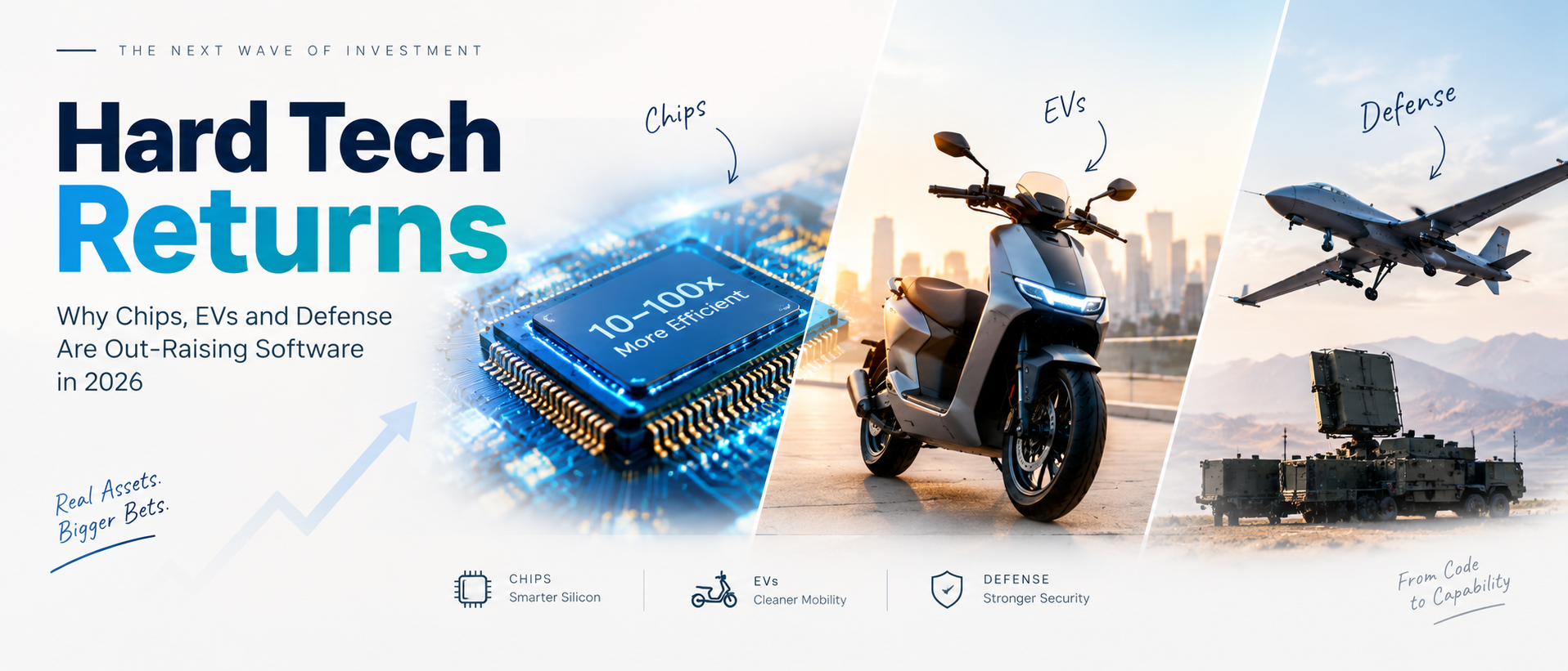 Hard Tech Returns: Why Chips, EVs & Defense Are Out-Raising Software