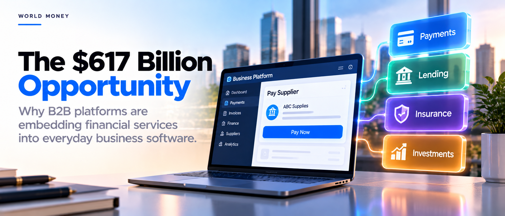 The $617 Billion Shift: Why B2B Platforms Are Embedding the Bank
