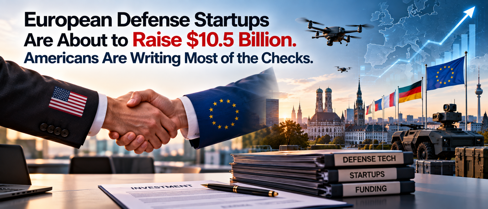 European Defense Startups Are About to Raise $10.5 Billion. Americans Are Writing Most of the Checks.