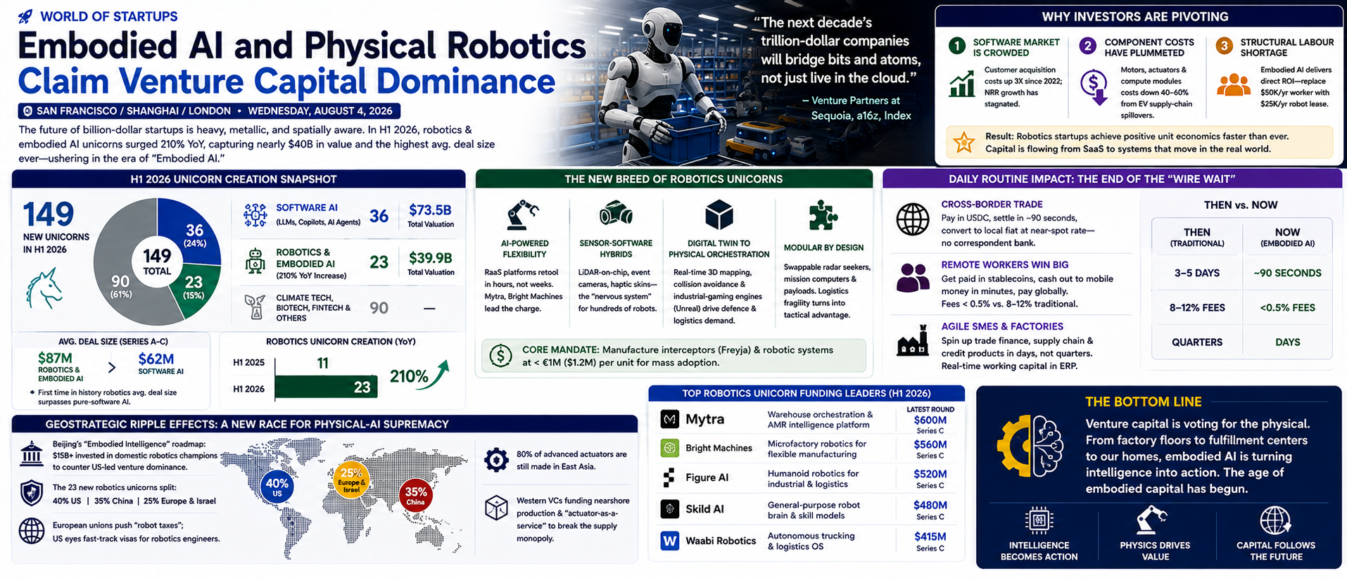 Embodied AI and Physical Robotics Claim Venture Capital Dominance