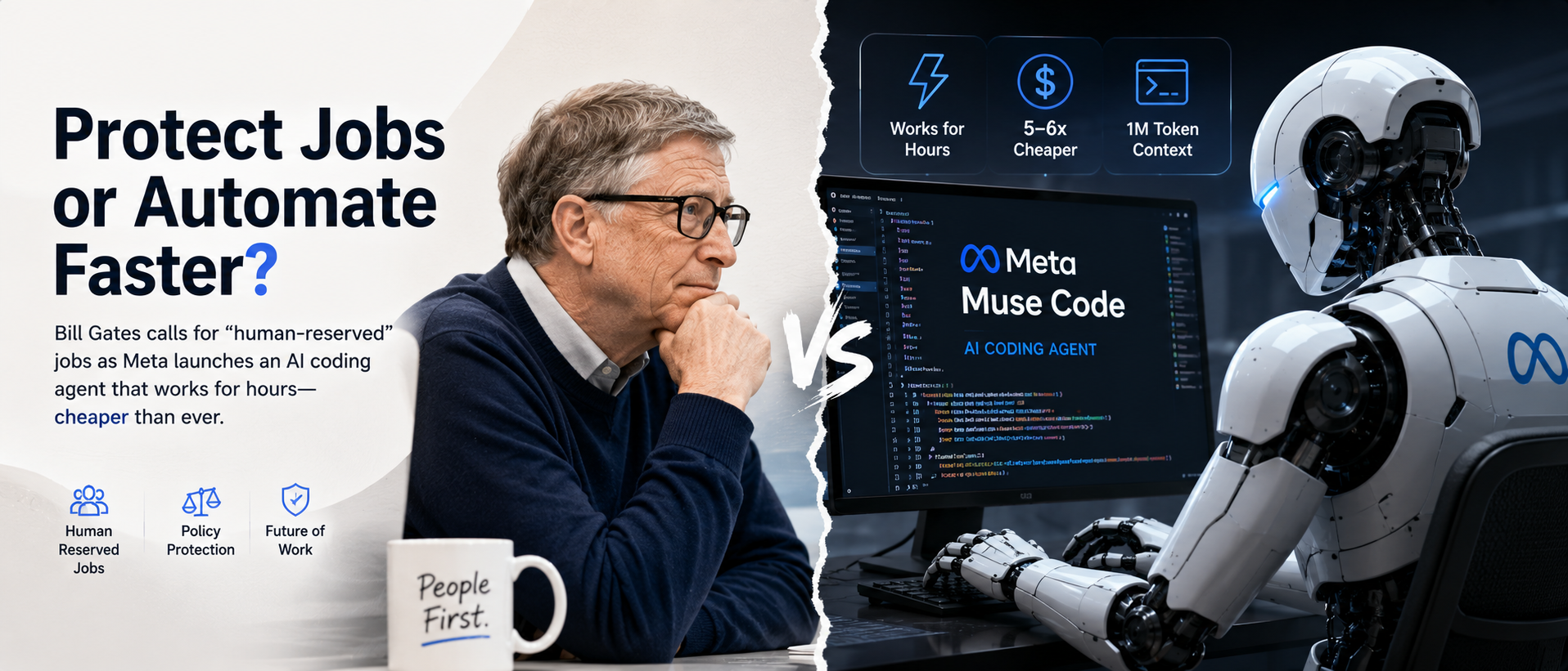 Bill Gates Wants to Protect Jobs From AI. Meta Just Built an AI That Codes for Hours Without You.